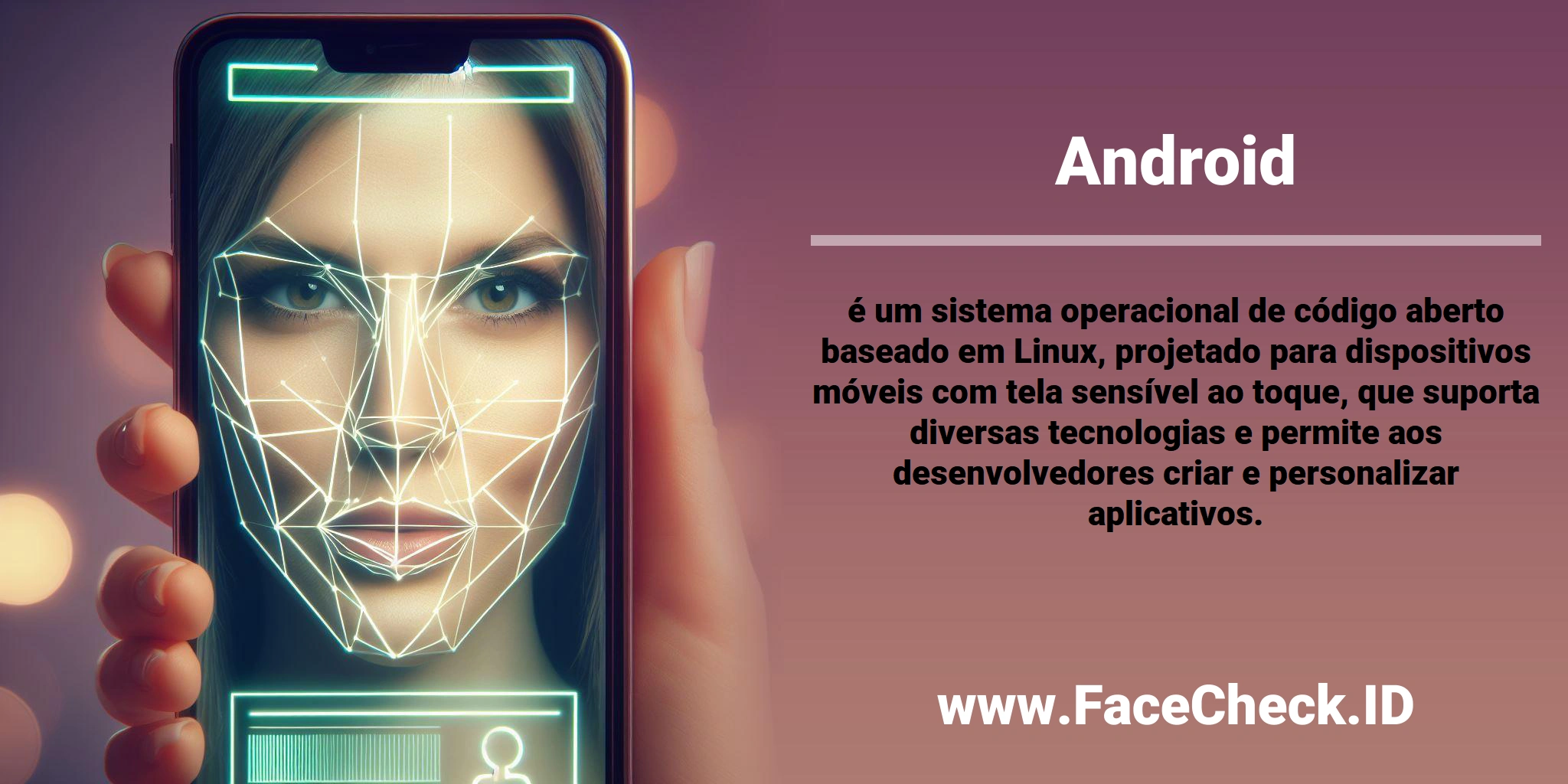 <b>Android</b> é um sistema operacional de código aberto baseado em Linux, projetado para dispositivos móveis com tela sensível ao toque, que suporta diversas tecnologias e permite aos desenvolvedores criar e personalizar aplicativos.
