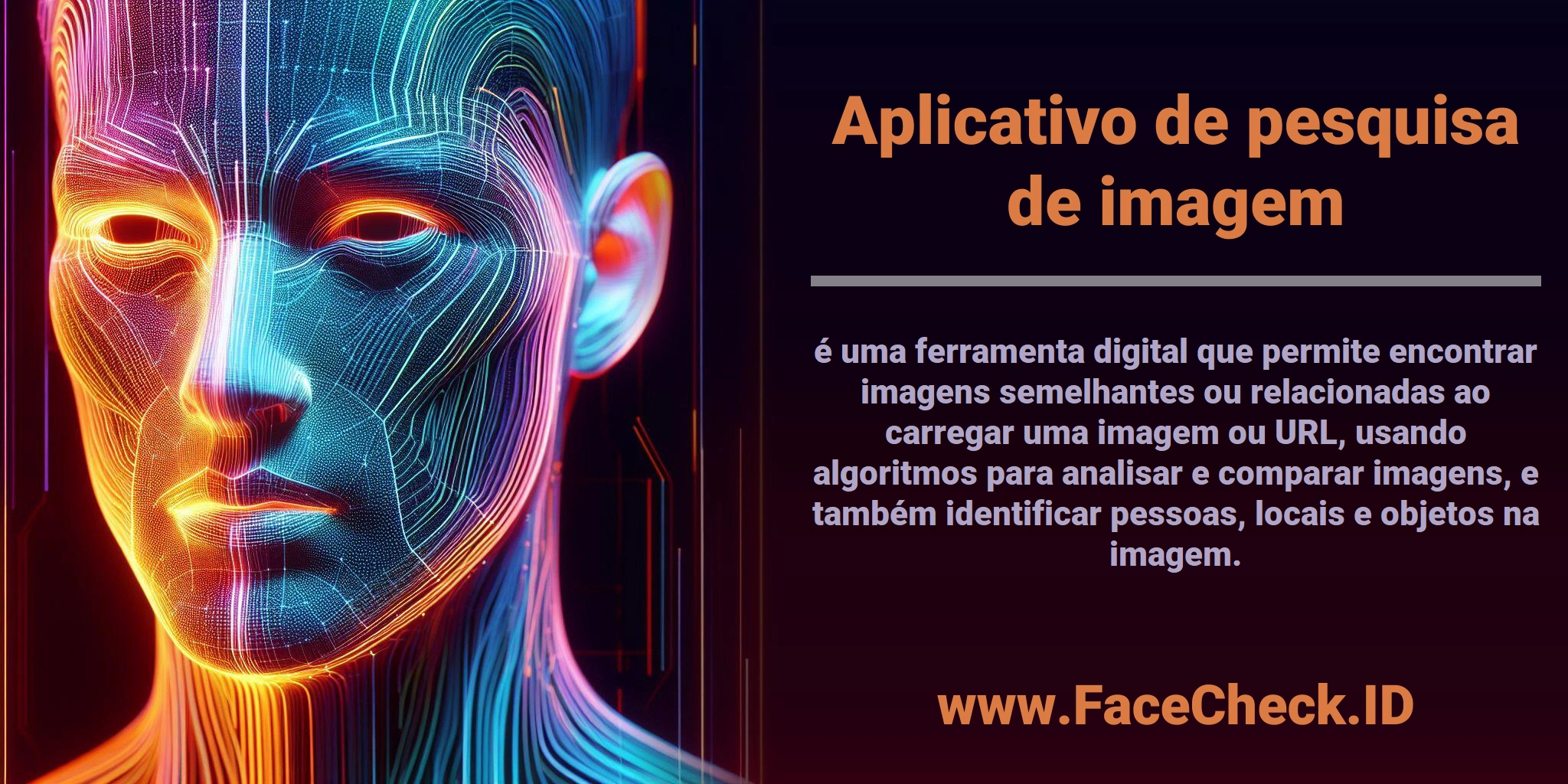 <b>Aplicativo de pesquisa de imagem</b> é uma ferramenta digital que permite encontrar imagens semelhantes ou relacionadas ao carregar uma imagem ou URL, usando algoritmos para analisar e comparar imagens, e também identificar pessoas, locais e objetos na imagem.