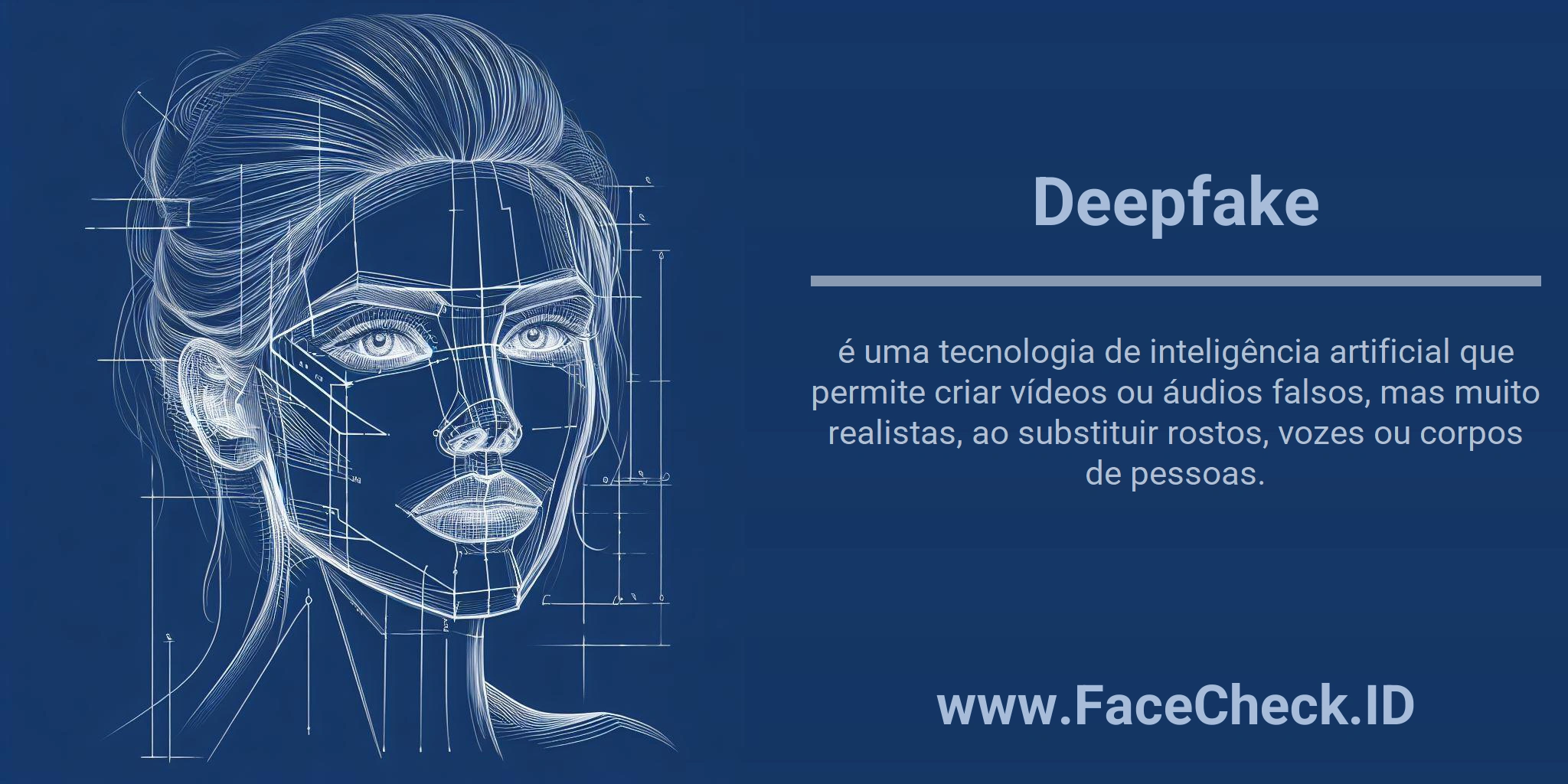 <b>Deepfake</b> é uma tecnologia de inteligência artificial que permite criar vídeos ou áudios falsos, mas muito realistas, ao substituir rostos, vozes ou corpos de pessoas.