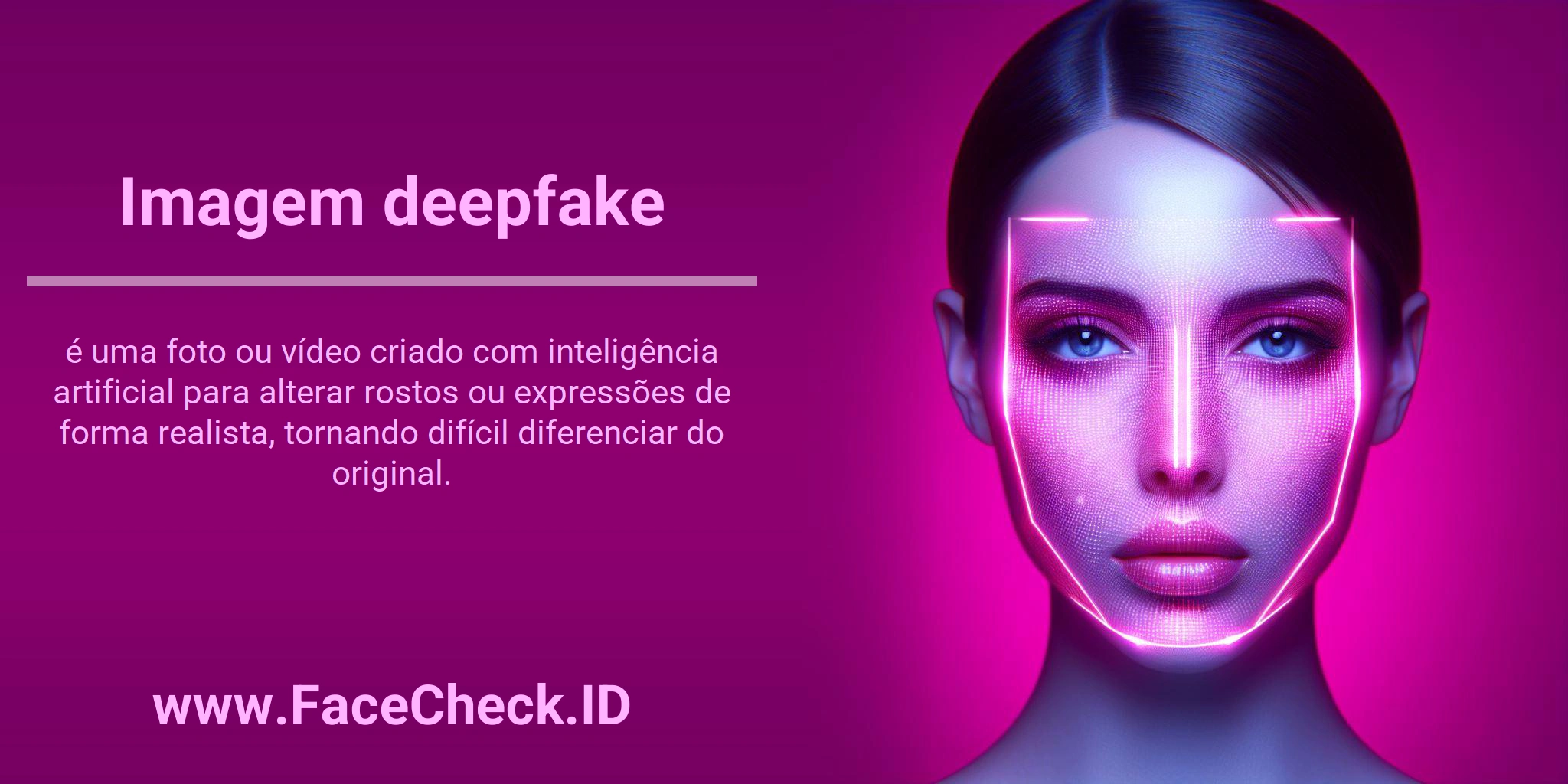 Imagem deepfake é uma foto ou vídeo criado com inteligência artificial para alterar rostos ou expressões de forma realista, tornando difícil diferenciar do original.