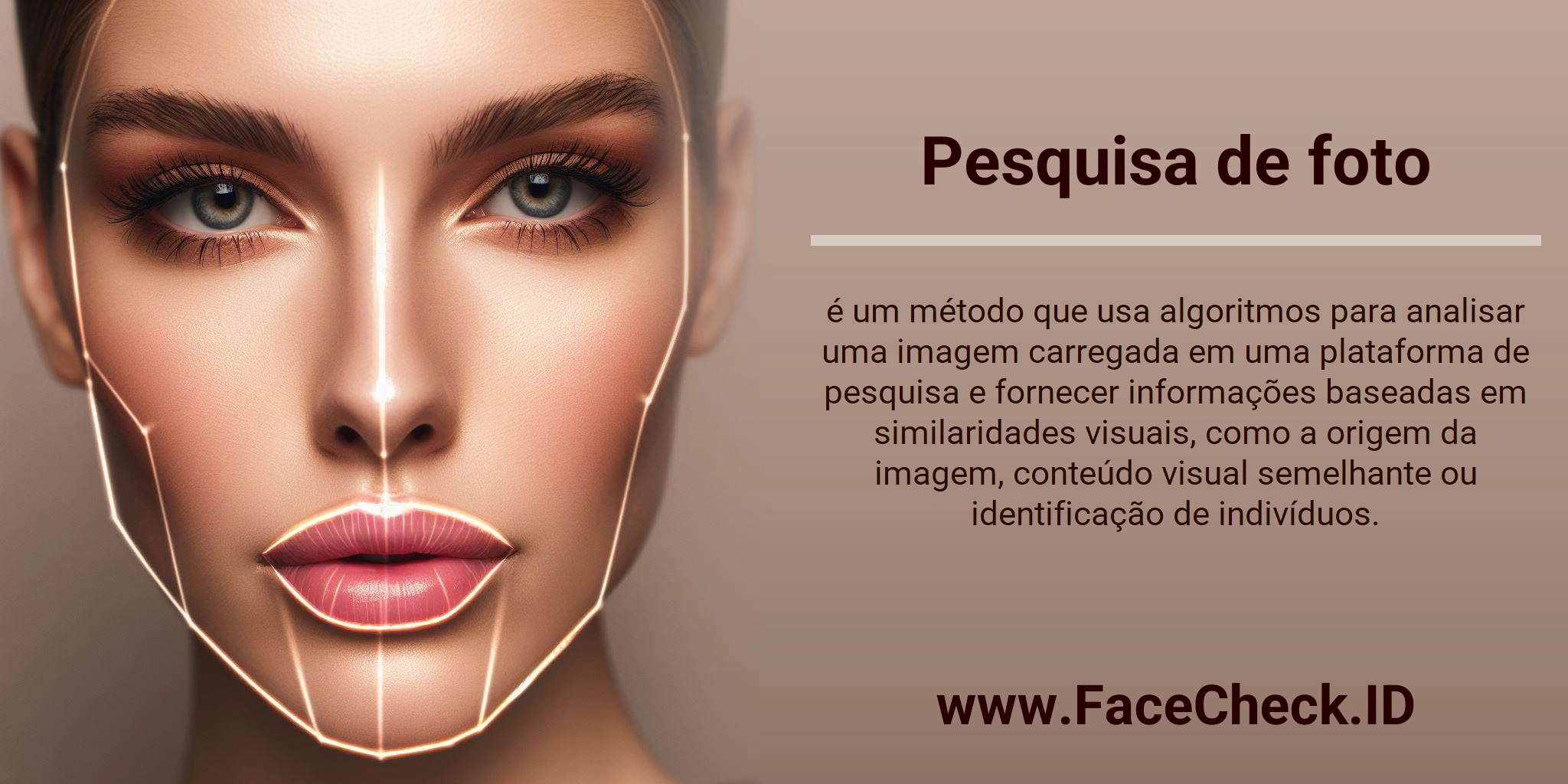 Pesquisa de foto é um método que usa algoritmos para analisar uma imagem carregada em uma plataforma de pesquisa e fornecer informações baseadas em similaridades visuais, como a origem da imagem, conteúdo visual semelhante ou identificação de indivíduos.