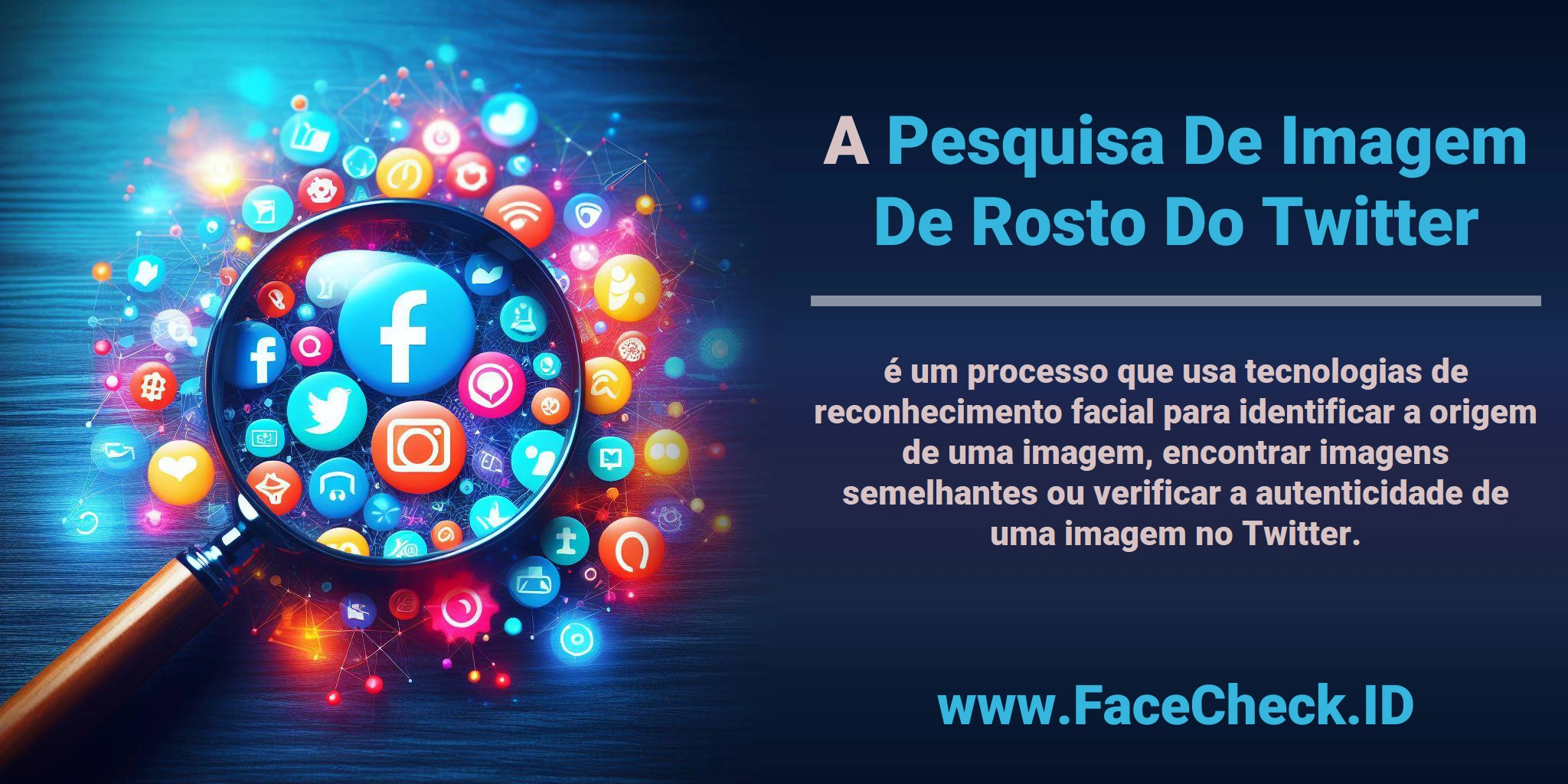 A <b>Pesquisa De Imagem De Rosto Do Twitter</b> é um processo que usa tecnologias de reconhecimento facial para identificar a origem de uma imagem, encontrar imagens semelhantes ou verificar a autenticidade de uma imagem no Twitter.