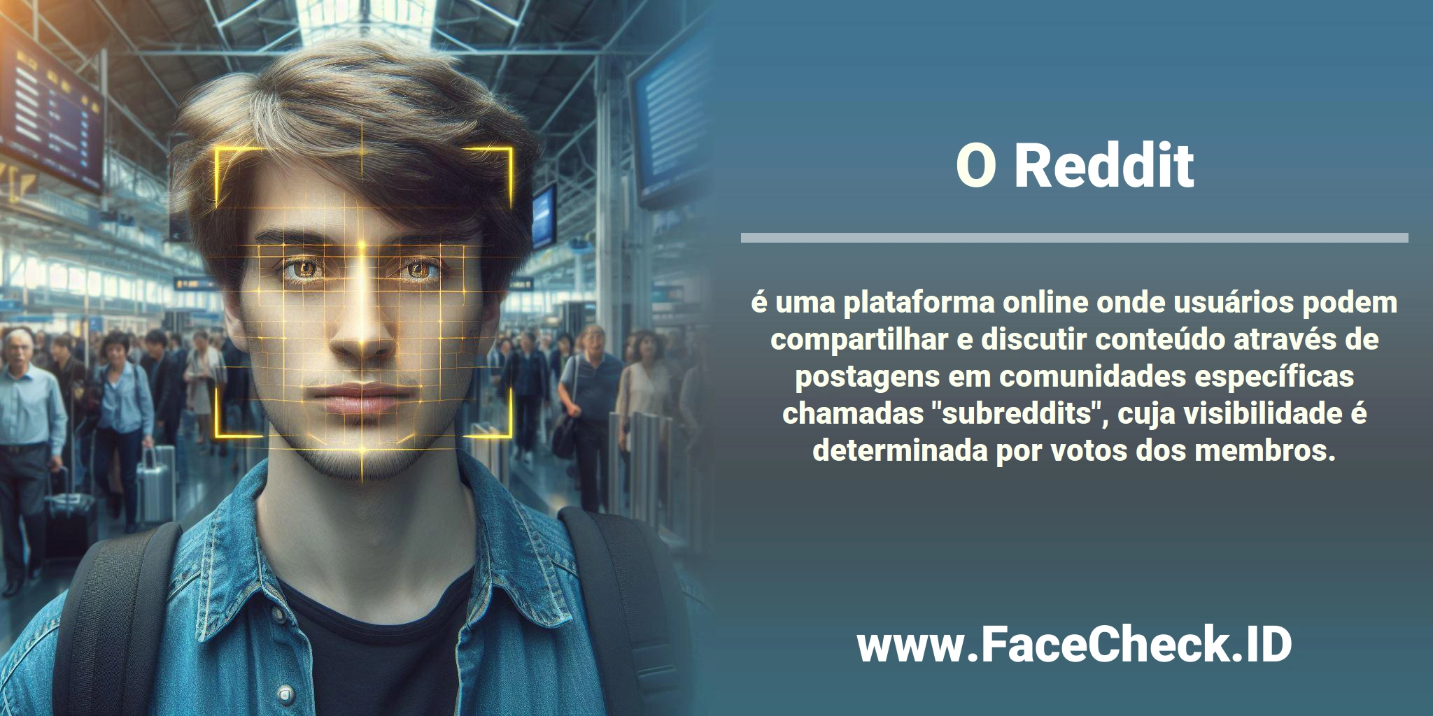 O <b>Reddit</b> é uma plataforma online onde usuários podem compartilhar e discutir conteúdo através de postagens em comunidades específicas chamadas 