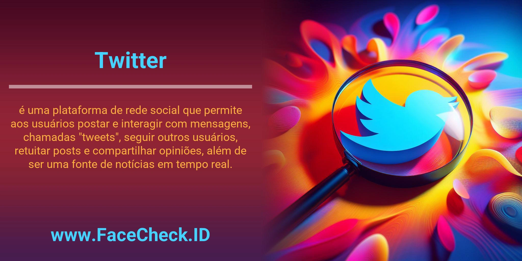 Twitter é uma plataforma de rede social que permite aos usuários postar e interagir com mensagens, chamadas 