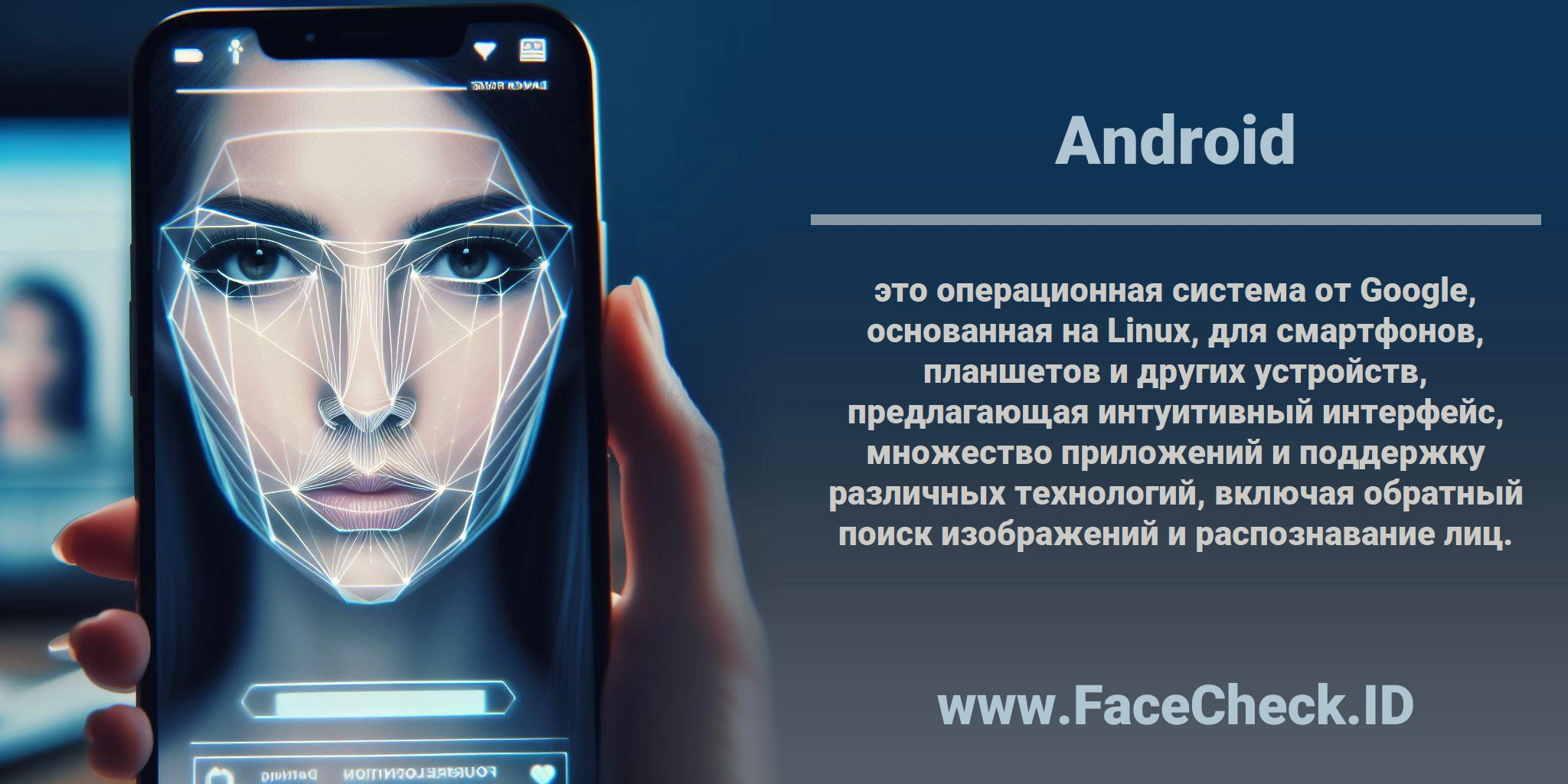 <b>Android</b> это операционная система от Google, основанная на Linux, для смартфонов, планшетов и других устройств, предлагающая интуитивный интерфейс, множество приложений и поддержку различных технологий, включая обратный поиск изображений и распознавание лиц.