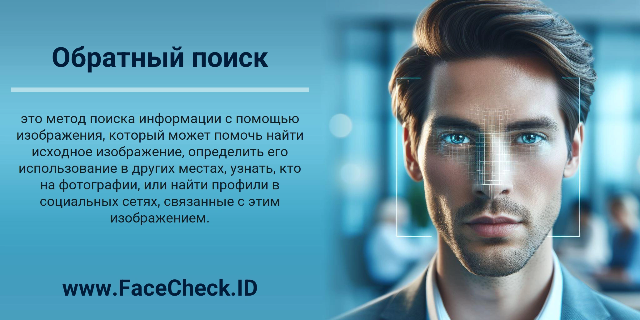 Обратный поиск это метод поиска информации с помощью изображения, который может помочь найти исходное изображение, определить его использование в других местах, узнать, кто на фотографии, или найти профили в социальных сетях, связанные с этим изображением.