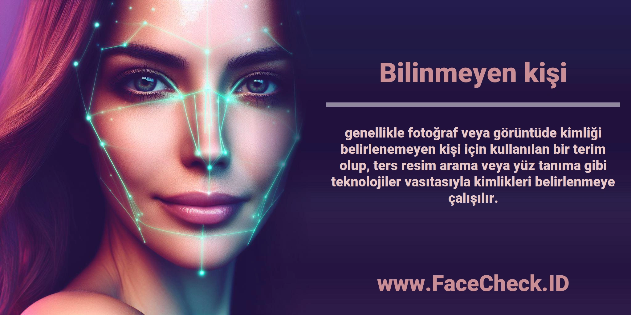 <b>Bilinmeyen kişi</b> genellikle fotoğraf veya görüntüde kimliği belirlenemeyen kişi için kullanılan bir terim olup, ters resim arama veya yüz tanıma gibi teknolojiler vasıtasıyla kimlikleri belirlenmeye çalışılır.