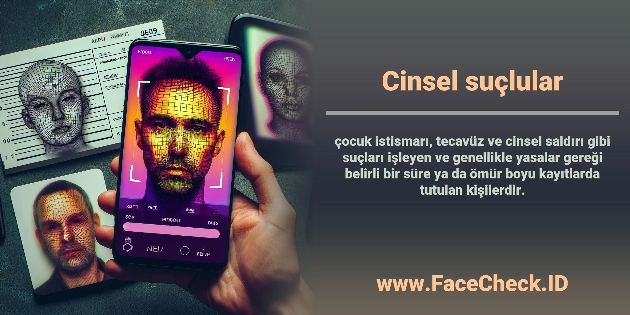 <b>Cinsel suçlular</b> çocuk istismarı, tecavüz ve cinsel saldırı gibi suçları işleyen ve genellikle yasalar gereği belirli bir süre ya da ömür boyu kayıtlarda tutulan kişilerdir.