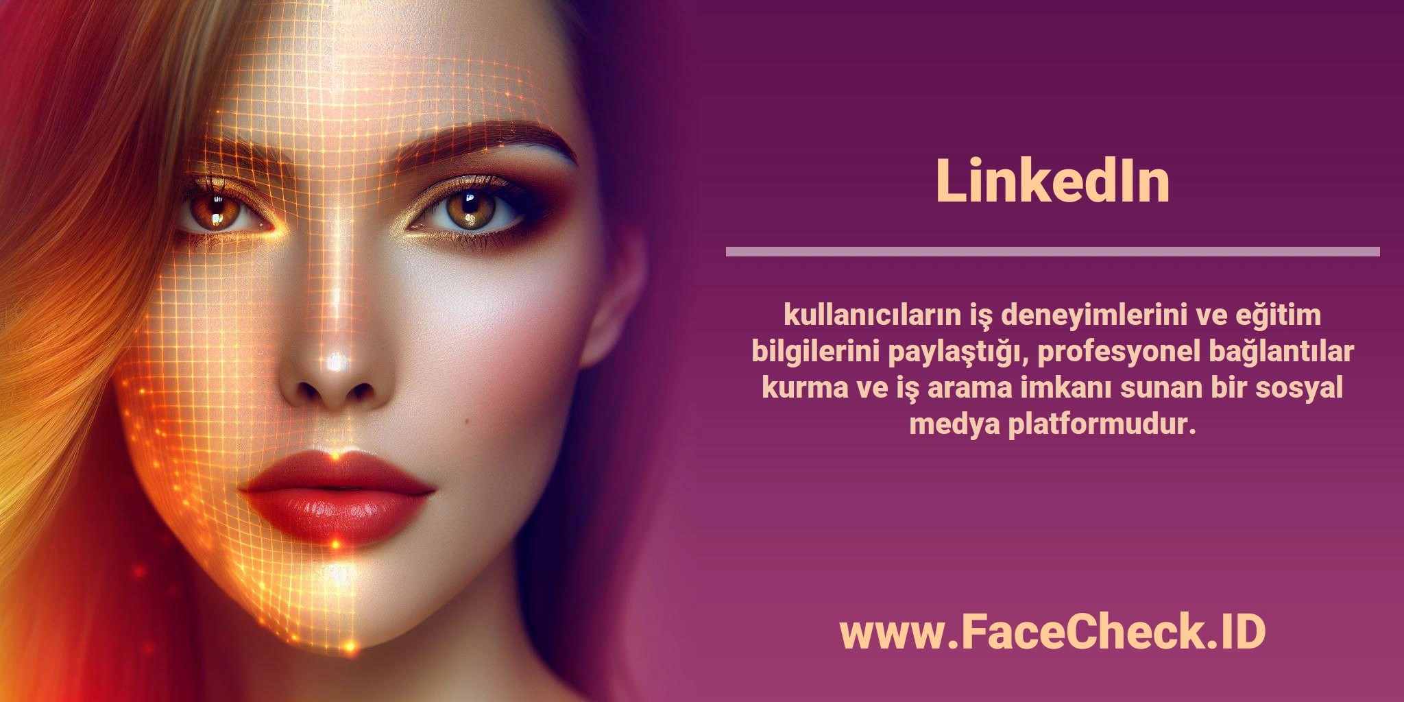 <b>LinkedIn</b> kullanıcıların iş deneyimlerini ve eğitim bilgilerini paylaştığı, profesyonel bağlantılar kurma ve iş arama imkanı sunan bir sosyal medya platformudur.