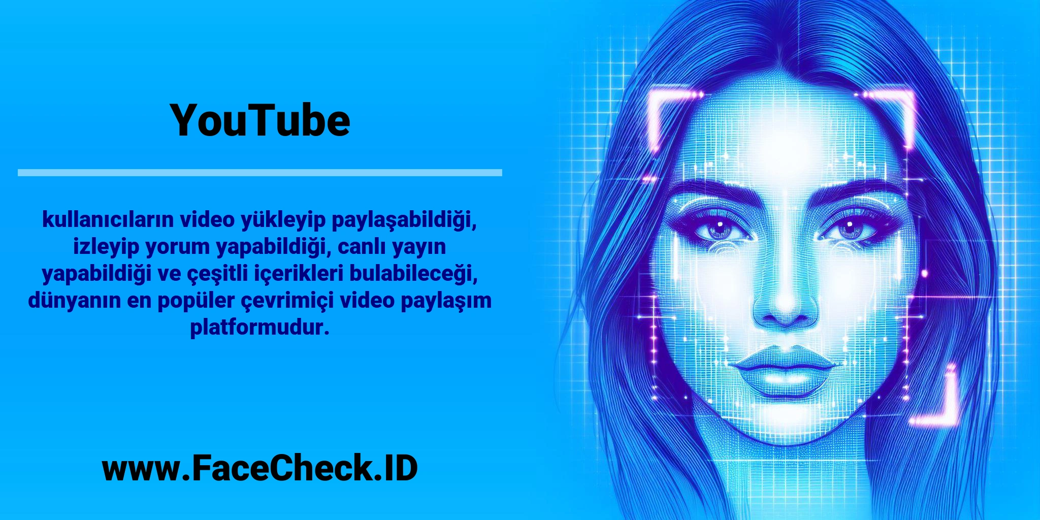 <b>YouTube</b> kullanıcıların video yükleyip paylaşabildiği, izleyip yorum yapabildiği, canlı yayın yapabildiği ve çeşitli içerikleri bulabileceği, dünyanın en popüler çevrimiçi video paylaşım platformudur.