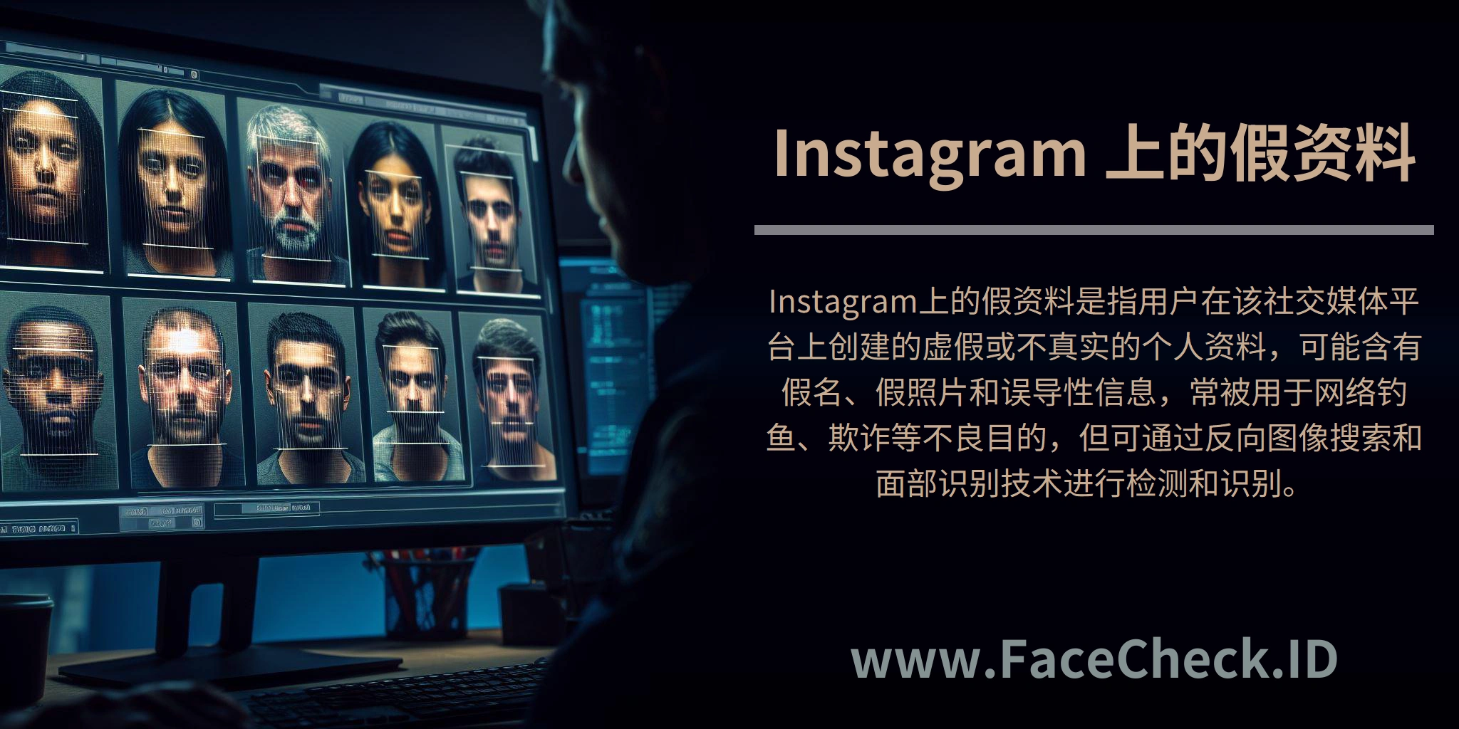 Instagram上的假资料是指用户在该社交媒体平台上创建的虚假或不真实的个人资料，可能含有假名、假照片和误导性信息，常被用于网络钓鱼、欺诈等不良目的，但可通过反向图像搜索和面部识别技术进行检测和识别。