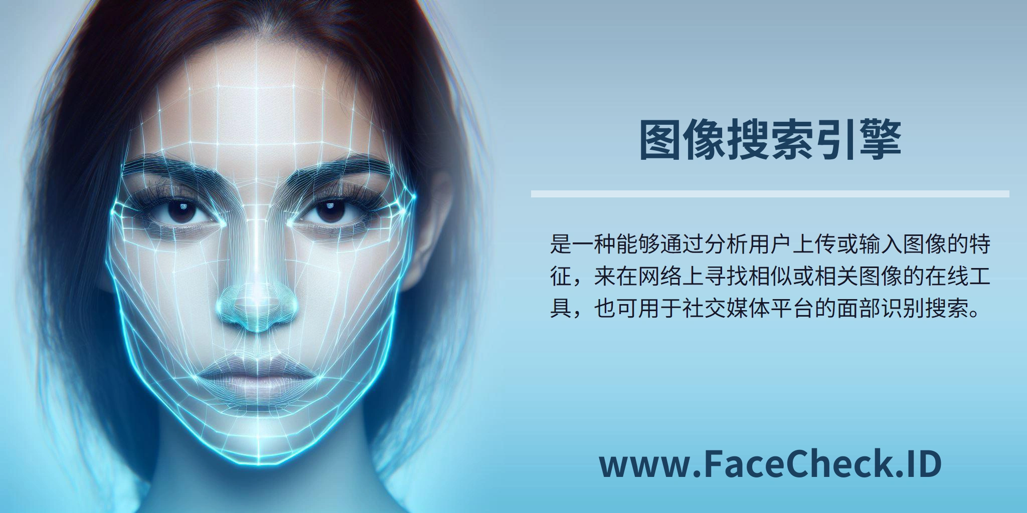 图像搜索引擎是一种能够通过分析用户上传或输入图像的特征，来在网络上寻找相似或相关图像的在线工具，也可用于社交媒体平台的面部识别搜索。