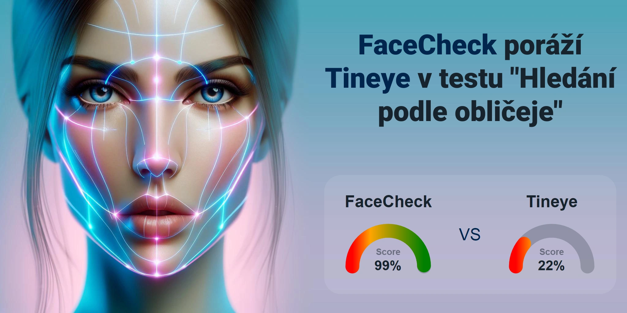Který je lepší pro vyhledávání obličejů: <br>FaceCheck nebo Tineye?