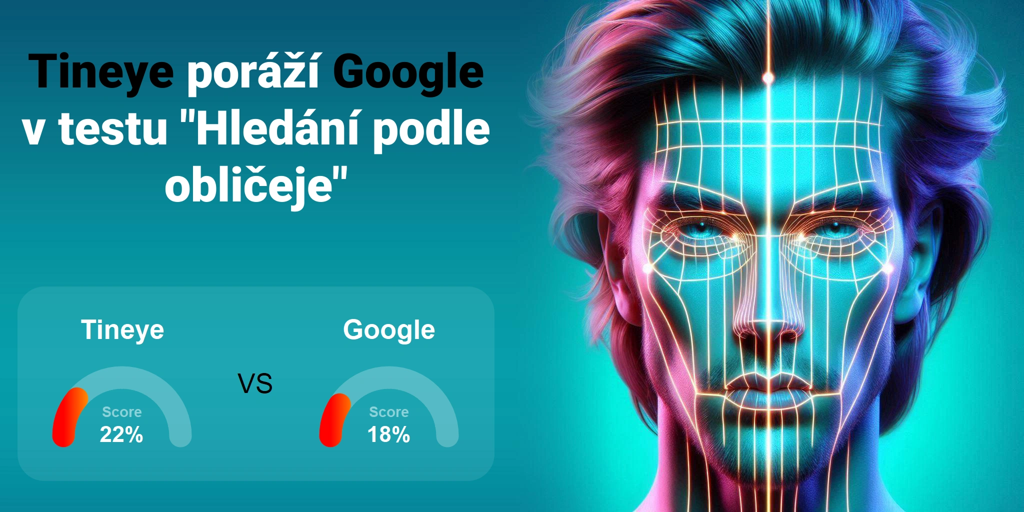 Který je lepší pro vyhledávání obličejů: <br>Google nebo Tineye?