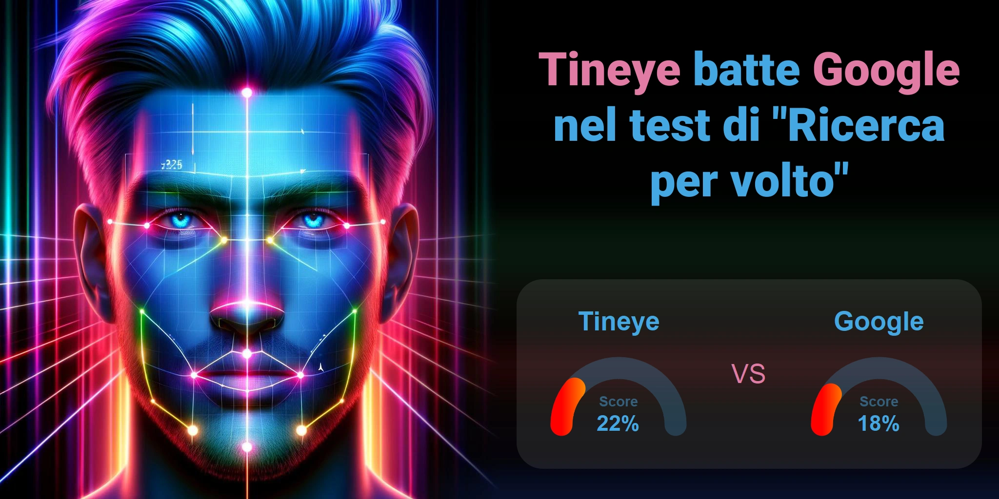 Qual è migliore per la ricerca di volti: <br>Google o Tineye?