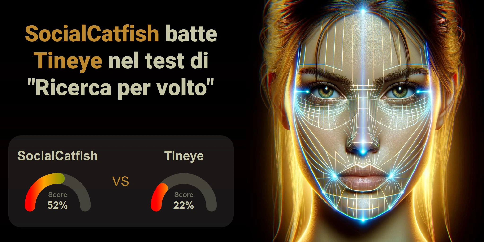 Qual è migliore per la ricerca di volti: <br>Tineye o SocialCatfish?
