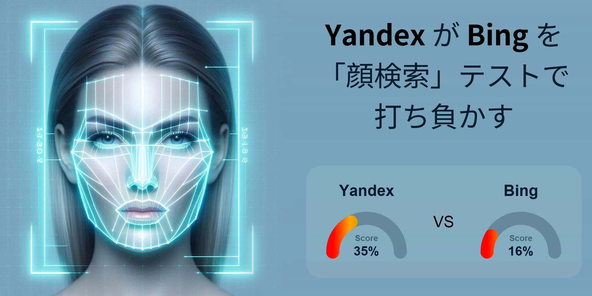 顔検索に最適なのはどちら？：Bing か Yandex?