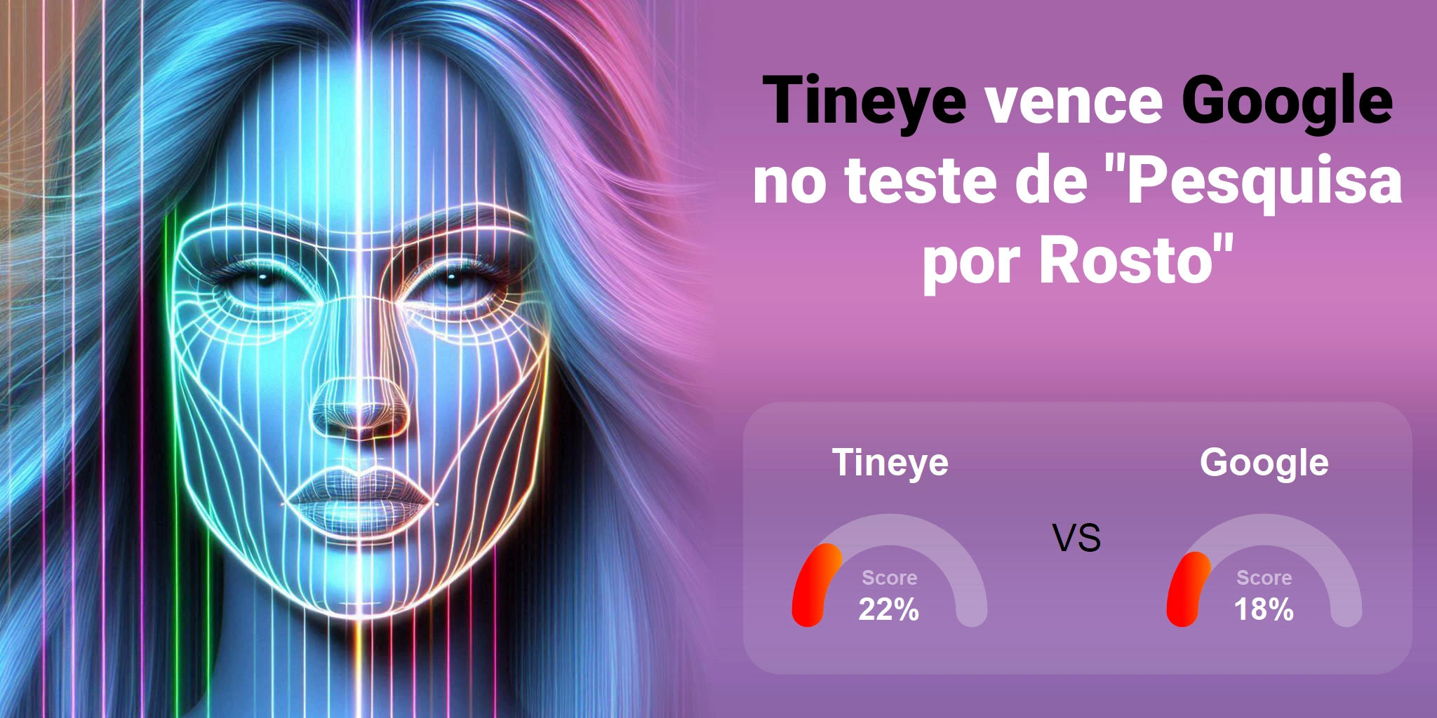 Qual é melhor para busca de rostos: <br>Google ou Tineye?